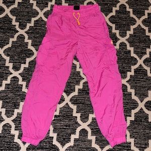 Nike track pants bright pink xs